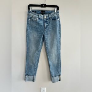 WHBM Jeans with metal detail at cuff